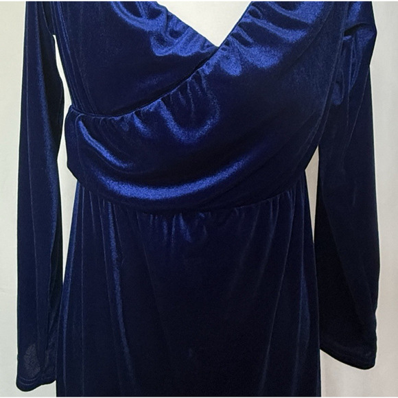 WomenVelvet Victorian Festival Maxi Dress Size M Renfair Whimsygoth Regal Glam - Picture 4 of 11